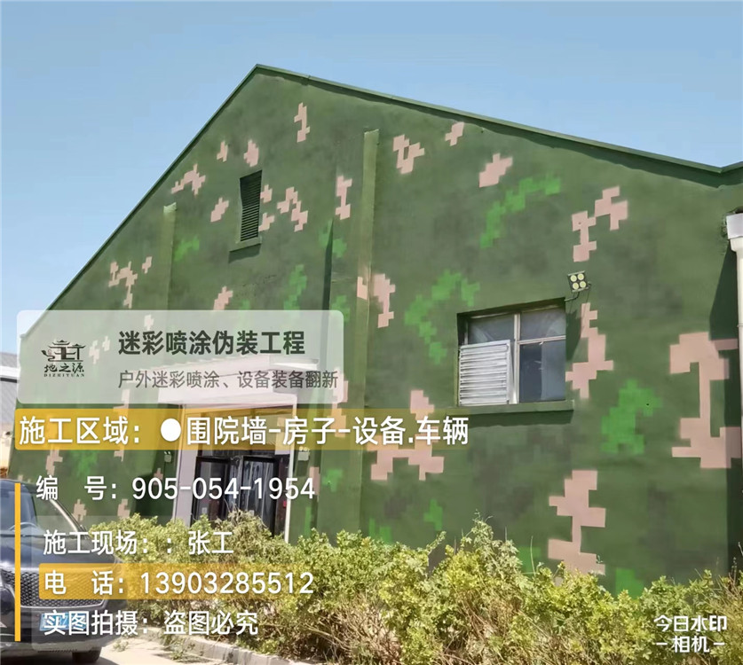 通辽外墙数码迷彩漆施工报价清单(100㎡标准墙面测算)