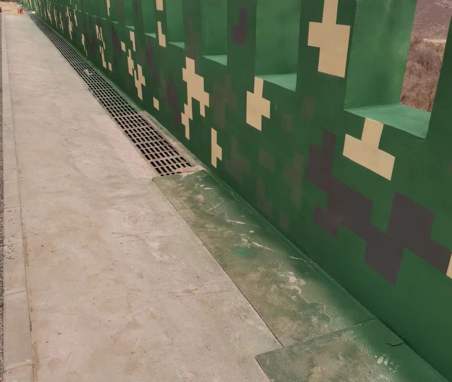 通辽围墙迷彩喷涂,数迷彩漆